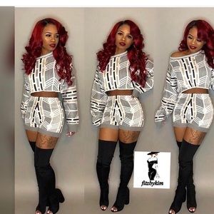 2 piece  shorts set available in s,m,l